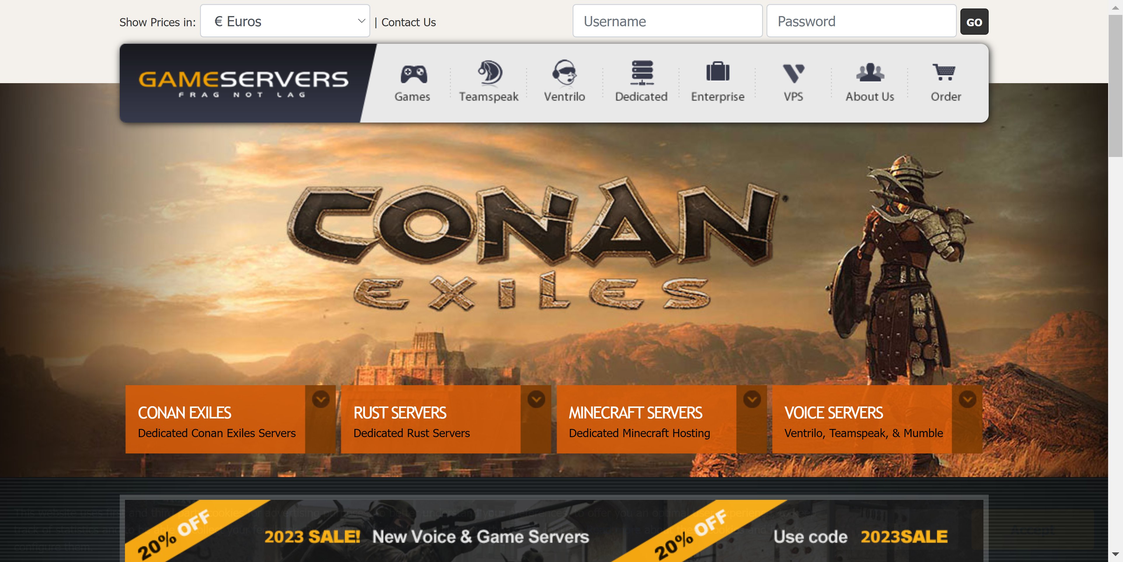 gameservers.com Webshot